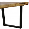 Stolik kawowy z litego drewna suar, 102 x 56 x 41 cm