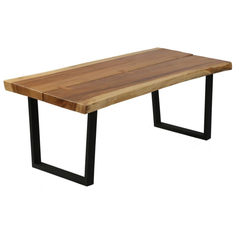 Stolik kawowy z litego drewna suar, 102 x 56 x 41 cm