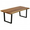 Stolik kawowy z litego drewna suar, 102 x 56 x 41 cm