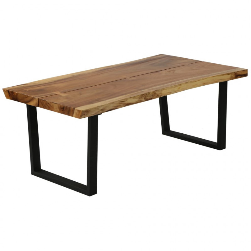 Stolik kawowy z litego drewna suar, 102 x 56 x 41 cm