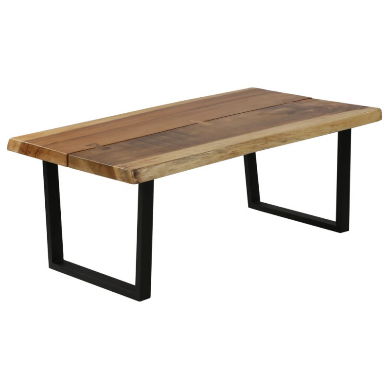 Stolik kawowy z litego drewna suar, 102 x 56 x 41 cm