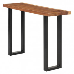 Stolik konsola z litego drewna suar, 110 x 35 x 75 cm