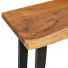 Stolik konsola z litego drewna suar, 110 x 35 x 75 cm