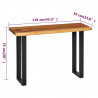 Stolik konsola z litego drewna suar, 110 x 35 x 75 cm