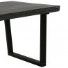 Stolik kawowy z litego drewna mindi, 102 x 56 x 41 cm, szary