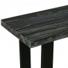 Stolik konsola z litego drewna mindi, 110 x 35 x 75 cm, szary