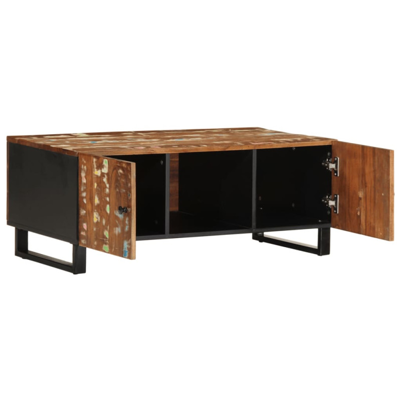 Stolik 100x54x40 cm, drewno z odzysku i materiał drewnopochodny