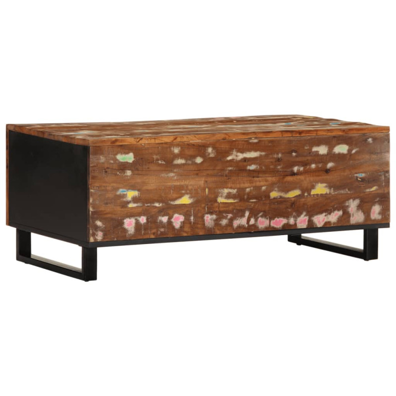 Stolik 100x54x40 cm, drewno z odzysku i materiał drewnopochodny