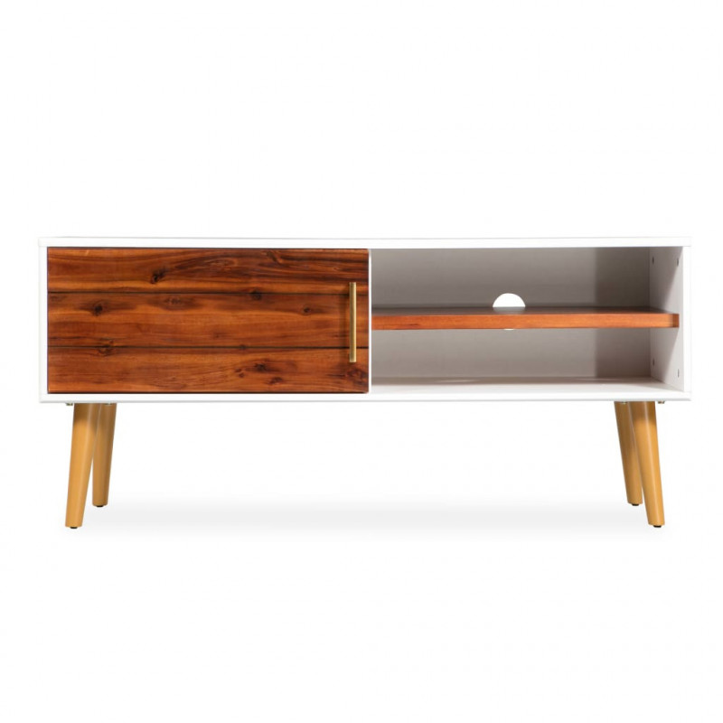 Szafka pod tv z drewna akacjowego 120x35x45cm