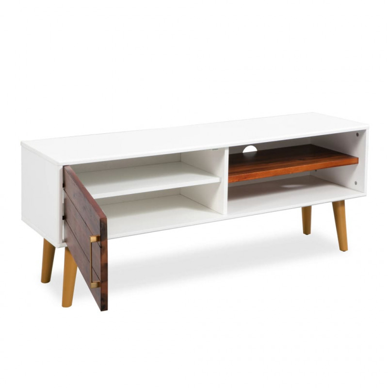 Szafka pod tv z drewna akacjowego 120x35x45cm