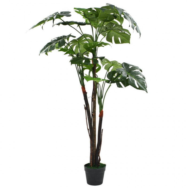 Sztuczna monstera z doniczką, 130 cm, zielona