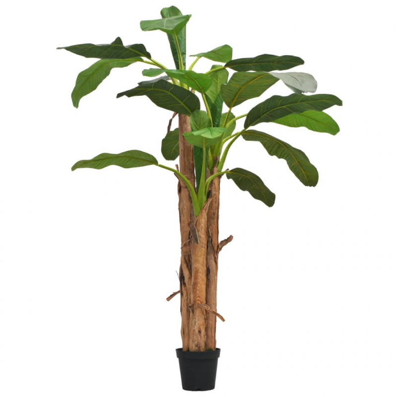 Sztuczne drzewko bananowe z doniczką, 250 cm, zielone