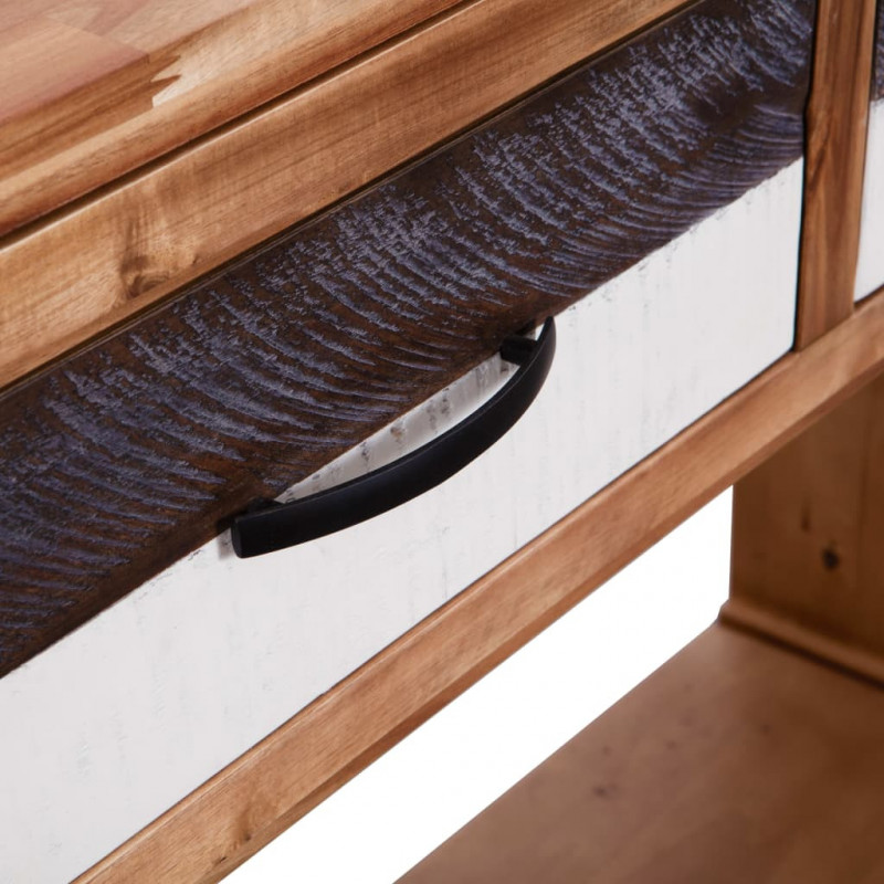 Stolik typu konsola z litego drewna akacjowego, 86x30x75 cm