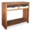 Stolik typu konsola z litego drewna akacjowego, 86x30x75 cm