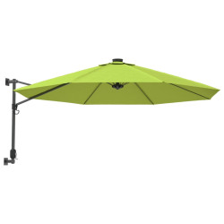 Ścienny parasol ogrodowy, zielony, 290 cm