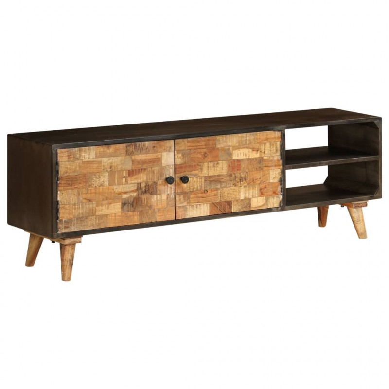 Szafka pod telewizor, lite drewno mango, 140 x 30 x 45 cm
