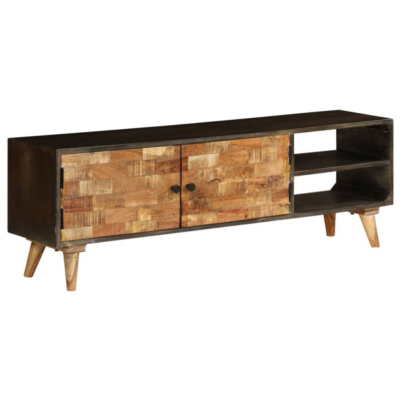 Szafka pod telewizor, lite drewno mango, 140 x 30 x 45 cm