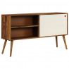 Szafka z litego drewna akacjowego, 118 x 30 x 66 cm