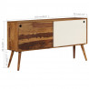 Szafka z litego drewna akacjowego, 118 x 30 x 66 cm