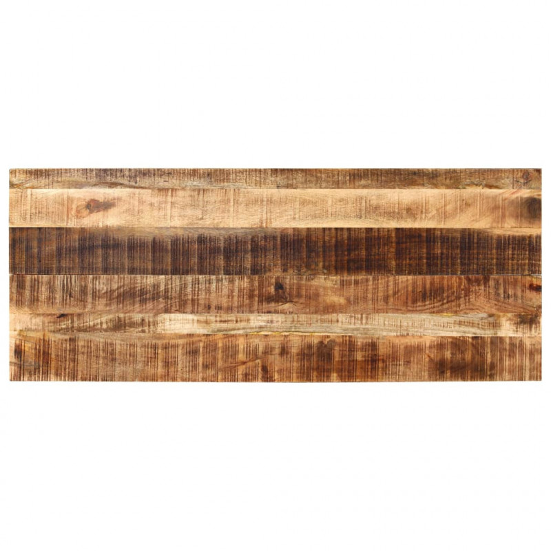 Stolik barowy traktor, drewno mango, czerwony, 60x150x107 cm