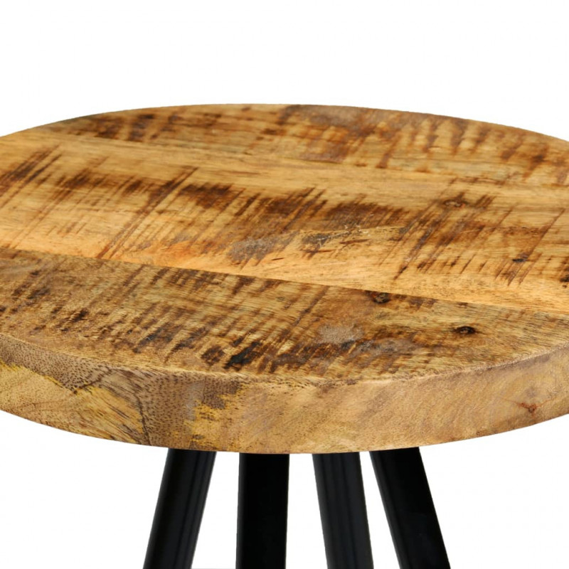 Meble barowe, 3 elementy, lite drewno mango, 60 x 60 x 107 cm