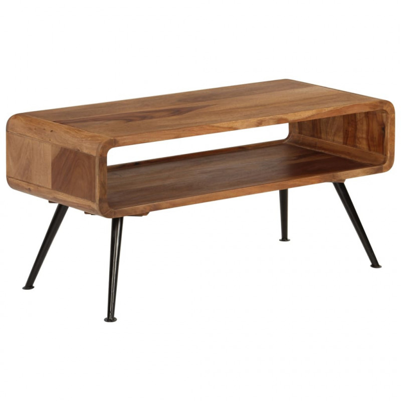 Stolik kawowy z litego drewna akacjowego, 95 x 40 x 45 cm