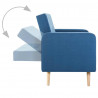 Sofa materiałowa, niebieska