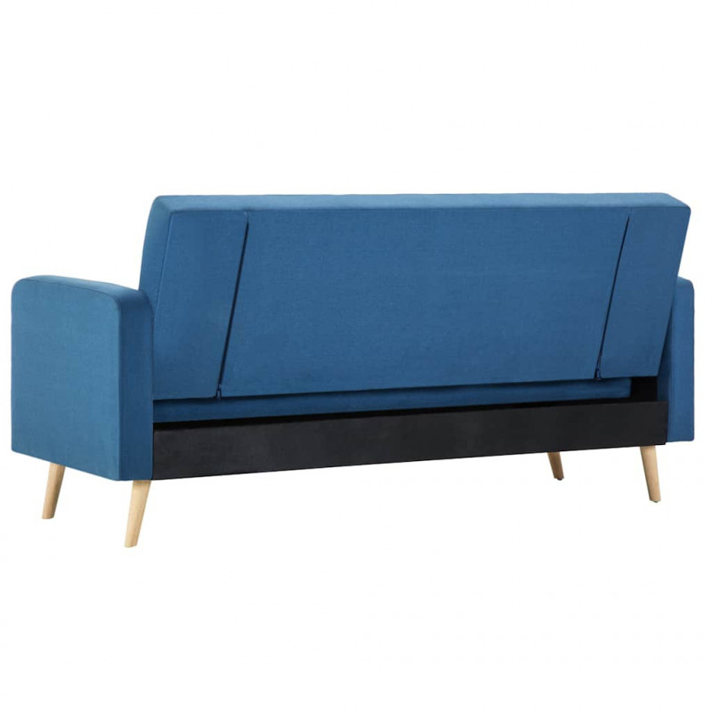 Sofa materiałowa, niebieska