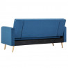 Sofa materiałowa, niebieska