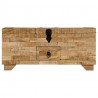 Stolik kawowy, lite drewno mango, 80x40x35 cm
