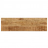 Stolik typu konsola, 120x35x76 cm, lite drewno mango i stal