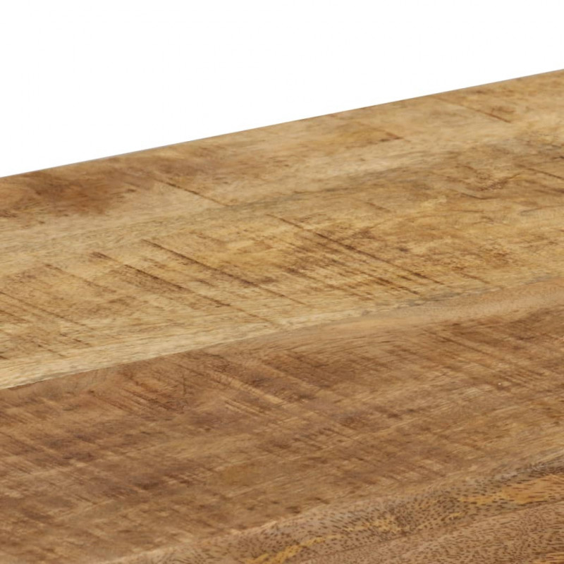 Stolik typu konsola, 120x35x76 cm, lite drewno mango i stal