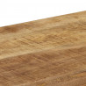 Stolik typu konsola, 120x35x76 cm, lite drewno mango i stal
