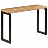 Stolik typu konsola, 120x35x76 cm, lite drewno mango i stal