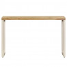 Stolik typu konsola, 120x35x76 cm, lite drewno mango i stali