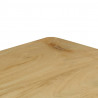 Stolik typu konsola, 120x35x76 cm, lite drewno mango i stali