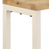 Stolik typu konsola, 120x35x76 cm, lite drewno mango i stali
