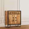Szafka z litego drewna mango, 65x30x70 cm
