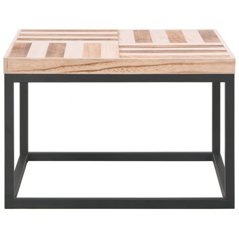 Stolik kawowy, 50 x 50 x 33,5 cm, lite drewno