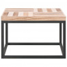 Stolik kawowy, 50 x 50 x 33,5 cm, lite drewno