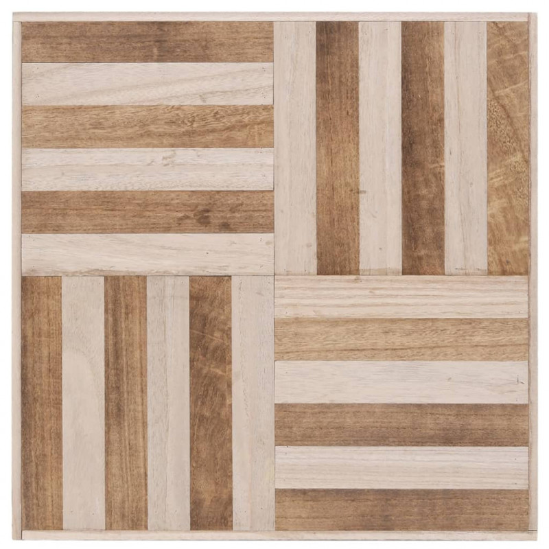 Stolik kawowy, 50 x 50 x 33,5 cm, lite drewno