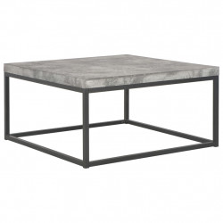 Stolik kawowy, 75 x 75 x 38 cm, stylizowany na beton