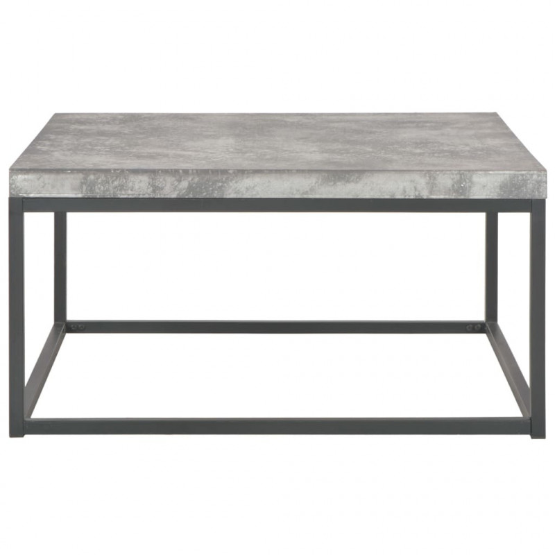 Stolik kawowy, 75 x 75 x 38 cm, stylizowany na beton