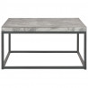 Stolik kawowy, 75 x 75 x 38 cm, stylizowany na beton