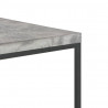 Stolik kawowy, 75 x 75 x 38 cm, stylizowany na beton