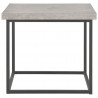 Stolik kawowy, 55 x 55 x 53 cm, stylizowany na beton