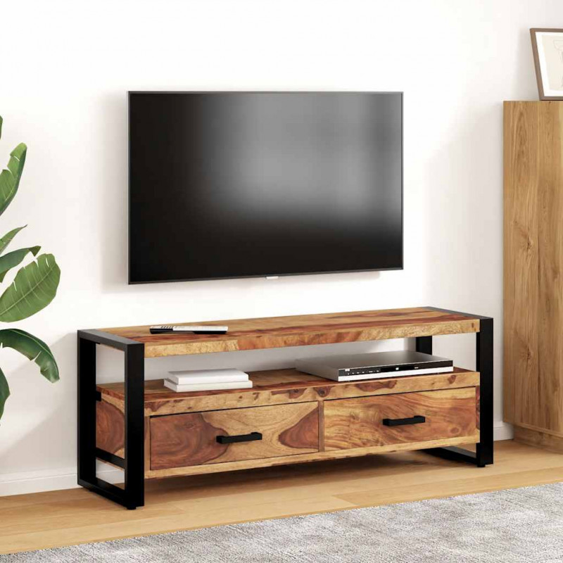 Szafka pod TV, 120x35x45 cm, lite drewno akacjowe