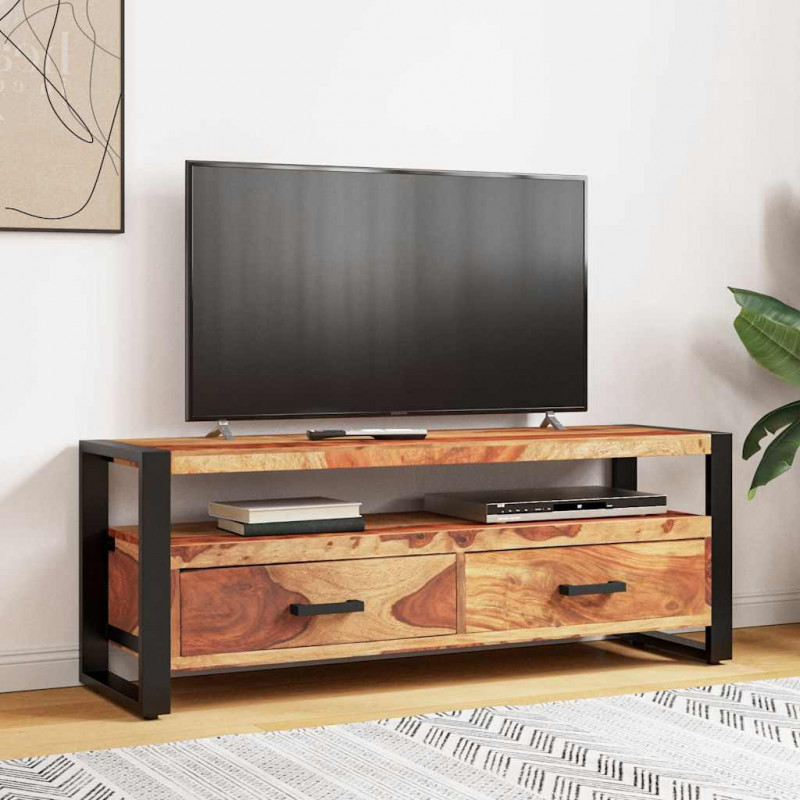 Szafka pod TV, 120x35x45 cm, lite drewno akacjowe