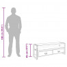 Szafka pod TV, 120x35x45 cm, lite drewno akacjowe