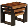Stoliki wsuwane pod siebie, 3 szt., lite drewno akacjowe